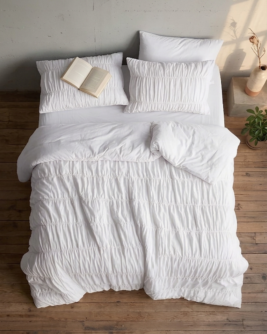 Ruche Duvet Cover Set