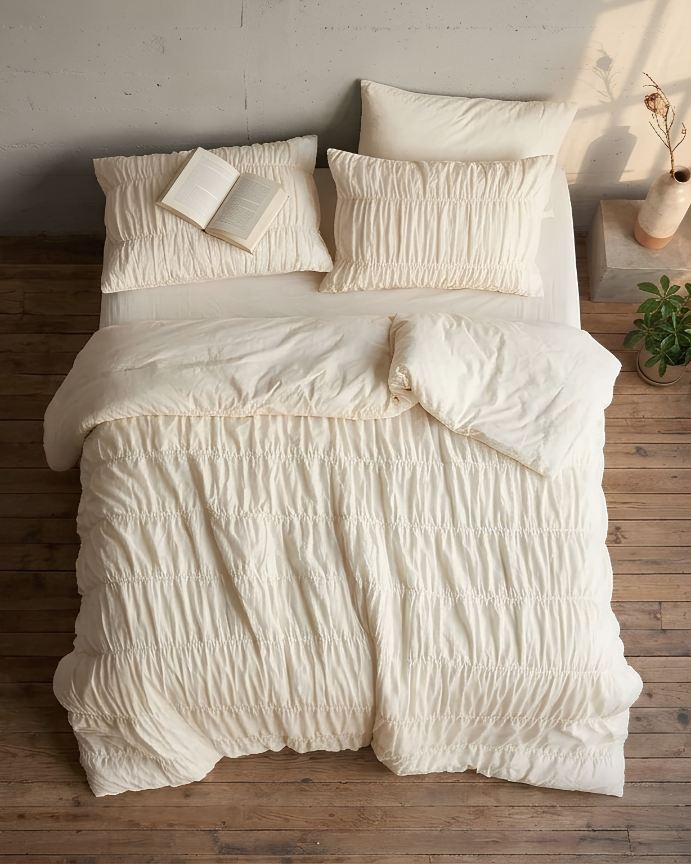 Ruche Duvet Cover Set